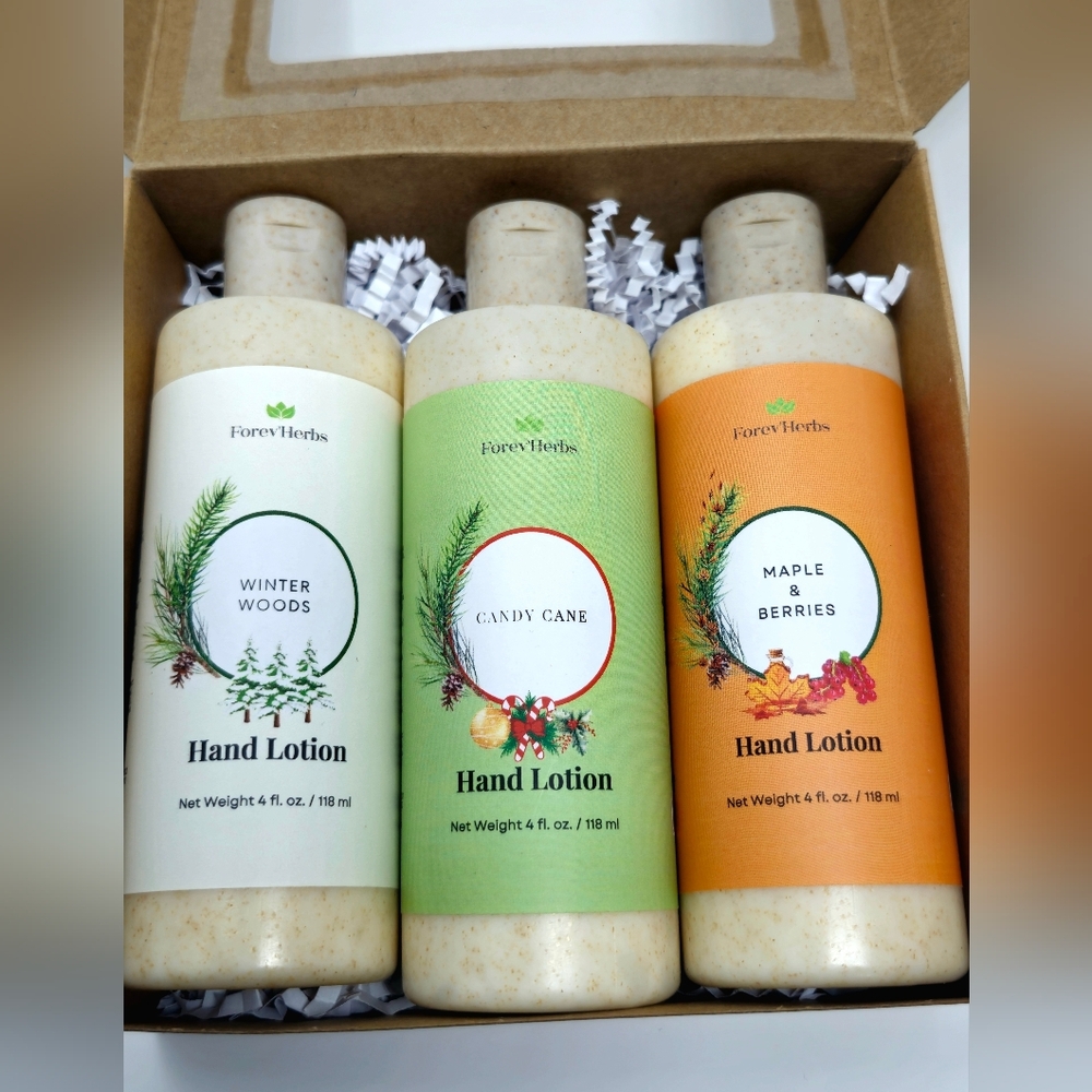 Hand Lotion Set - Winter Woods, Candy Cane, Maple & Berries